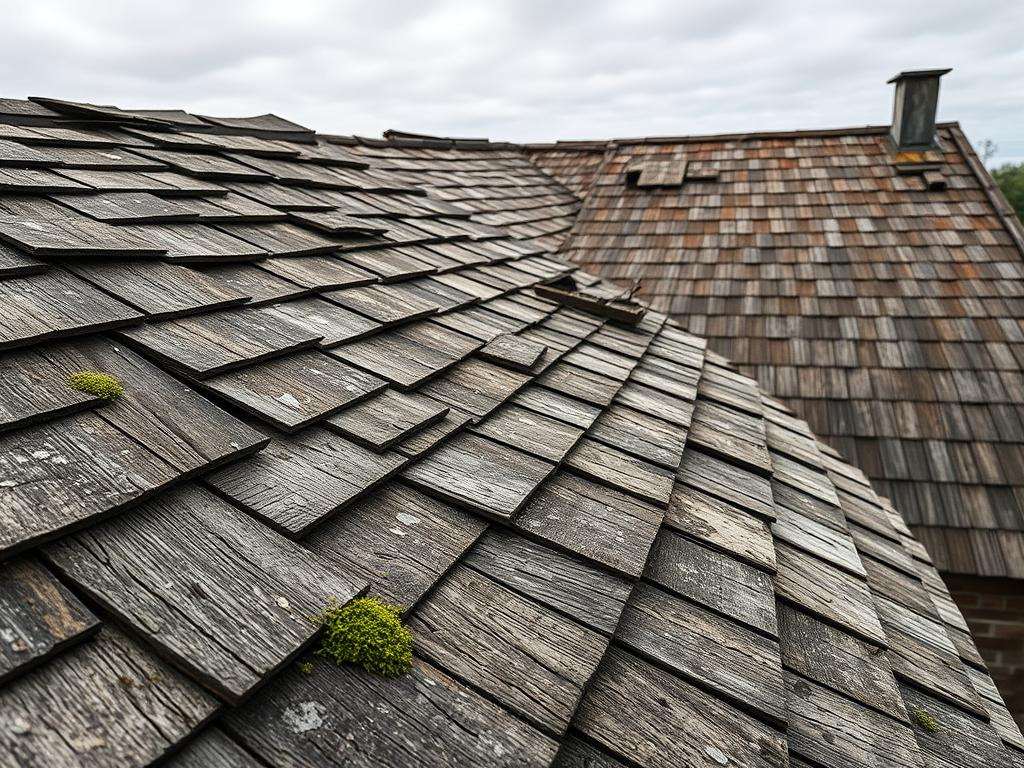 wooden roof damage indicators